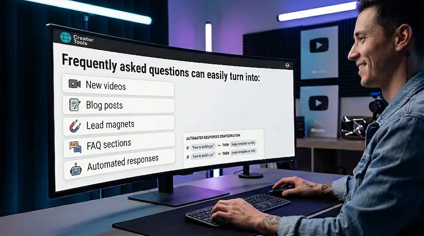 Frequently asked questions can turn into new videos, blog posts, lead magnets, FAQ sections and automated responses