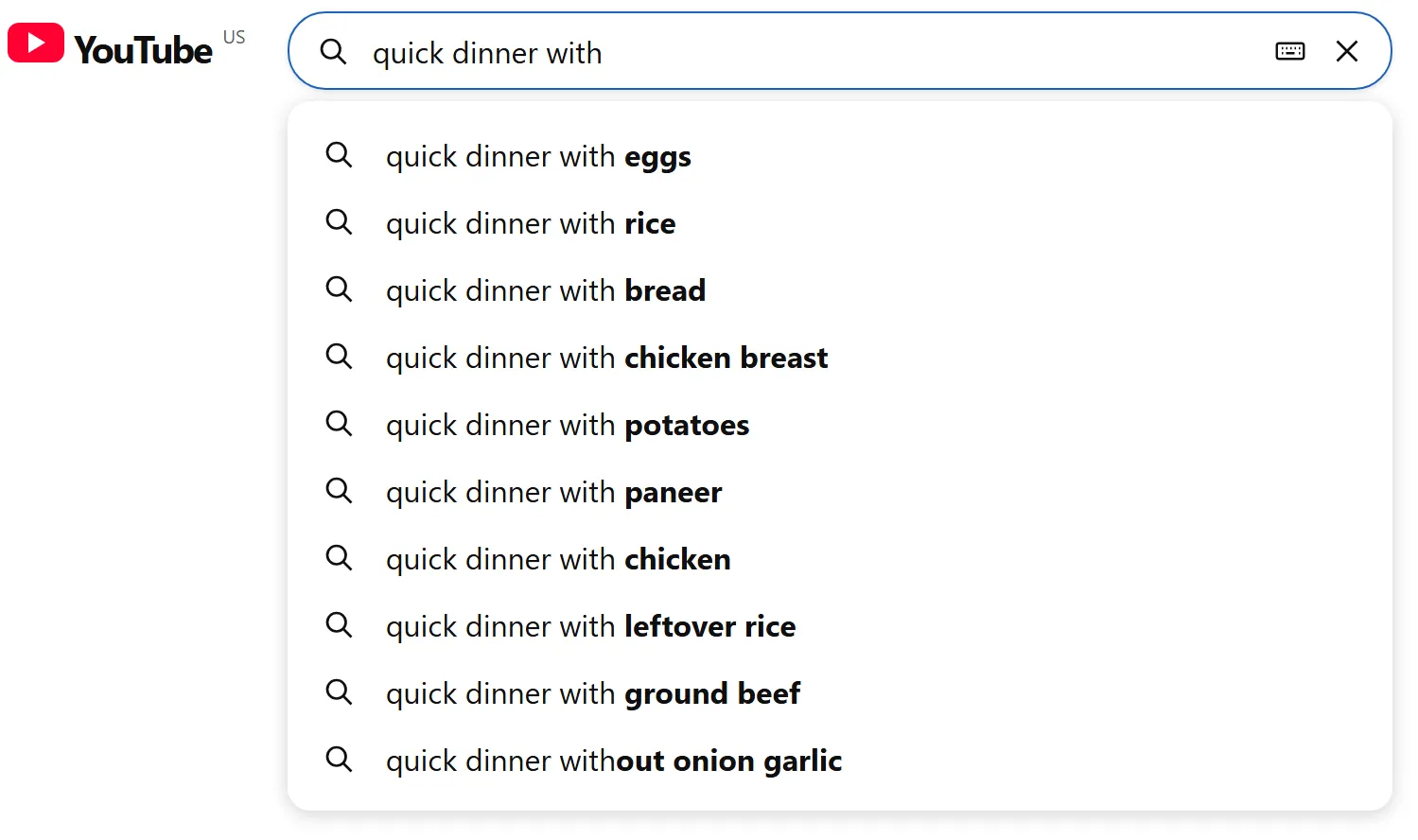 Vorschläge zur Anfrage „quick dinner with“, Stand 6. August 2026 für die Region USA. Die Ergebnisse ändern sich mit Zeit, Region und Verlauf.